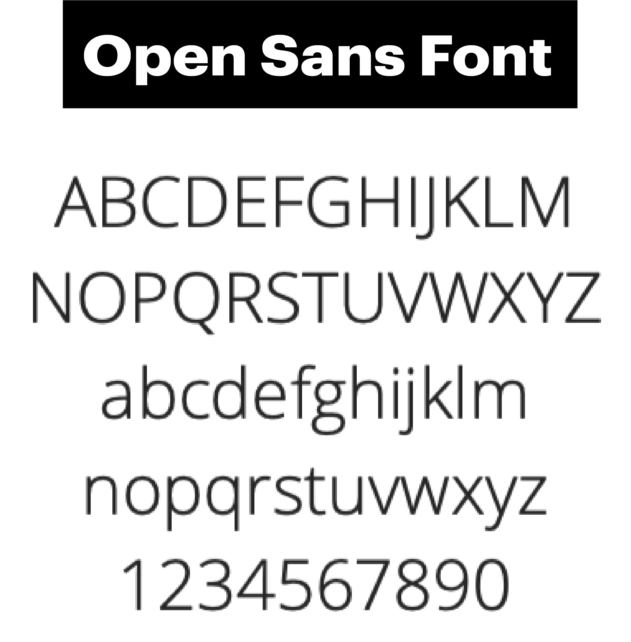 Open sans font